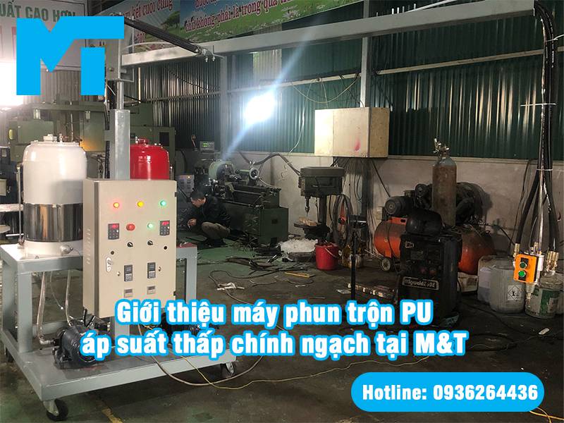 Máy phun trộn PU áp suất thấp