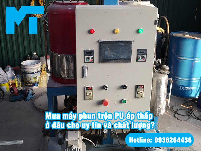 may-phun-tron-pu-ap-thap Máy phun trộn PU áp thấp