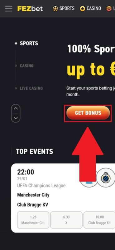 Fezbet App Setup Step